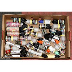 LARGE FLAT OF VAPE ITEMS FROM STORE CLOSURE.