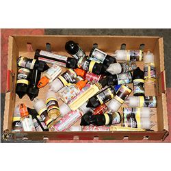LARGE FLAT OF VAPE ITEMS FROM STORE CLOSURE.