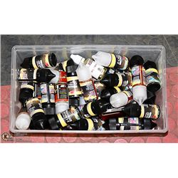 BIN OF VARIOUS VAPE ITEMS FROM STORE CLOSURE