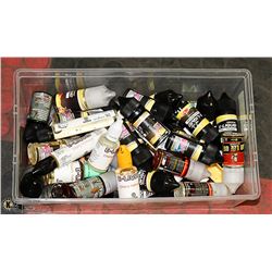 BIN OF VARIOUS VAPE ITEMS FROM STORE CLOSURE