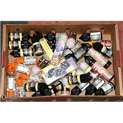 LARGE FLAT OF VAPE ITEMS FROM STORE CLOSURE.