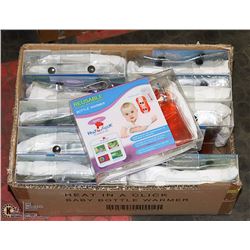 CASE OF NEW REUSABLE BABY BOTTLE WARMERS.