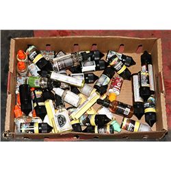 LARGE FLAT OF VAPE ITEMS FROM STORE CLOSURE.