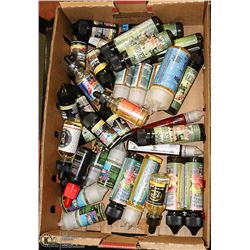 LARGE FLAT OF VAPE ITEMS FROM STORE CLOSURE.