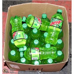 BOX WITH 24 591ML BOTTLES OF MOUNTAIN DEW