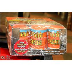 BOX WITH 12 42G DRUMS OF TOXIC WASTE SOUR CANDYS
