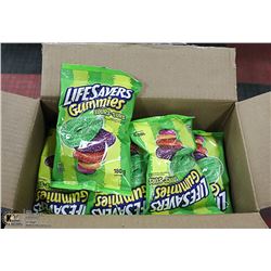 CASE WITH 12 180G PACKS LIFE SAVER SOUR GUMMIES