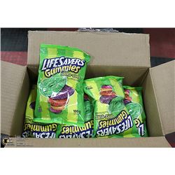 CASE WITH 12 180G PACKS LIFE SAVER SOUR GUMMIES