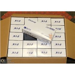 CASE WITH 20 BOXES OF SIZE LARGE RUBBER GLOVES
