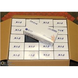 CASE WITH 20 BOXES OF SIZE LARGE RUBBER GLOVES