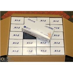 CASE WITH 20 BOXES OF SIZE LARGE RUBBER GLOVES