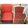 Image 1 : LOT OF 2 ASSORTED RED CHAIRS