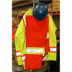 NEW - XL PIONEER JACKET, TOUGH DUCK BIB, NEW HARD