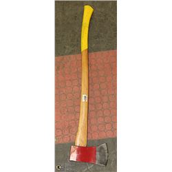 AXE WITH GENUINE HICKORY HANDLE