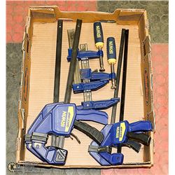 TRAY OF IRWIN CLAMPS