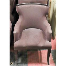 LOT OF 7 BROWN MICRO FIBRE ARMCHAIRS