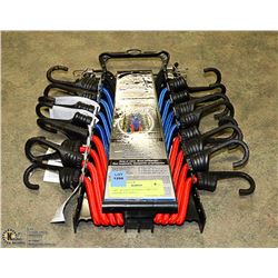14PC XSTRAP BUNGEE CORD SET - ASSORTED SIZES