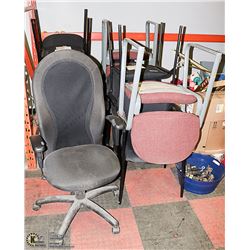 LOT OF 10 ASSORTED HYDRAULIC LIFT AND WAITING ROOM