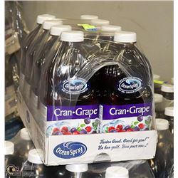 CASE OF 8- 1.89L OCEAN SPRAY CRAN-GRAPE COCKTAIL