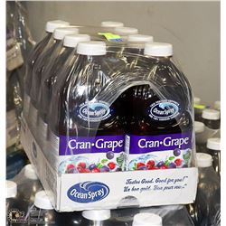 CASE OF 8 1.89L OCEAN SPRAY CRAN-GRAPE COCKTAIL