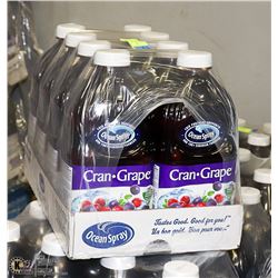 CASE OF 8 1.89L OCEAN SPRAY CRAN-GRAPE COCKTAIL