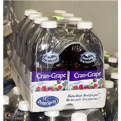 CASE OF 8- 1.89L OCEAN SPRAY CRAN-GRAPE COCKTAIL