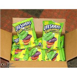 CASE WITH 12 180G PACKS LIFE SAVER SOUR GUMMIES