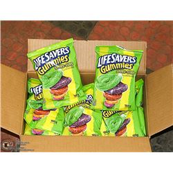 CASE WITH 12 180G PACKS LIFE SAVER SOUR GUMMIES