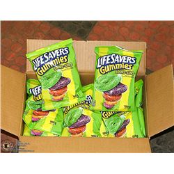CASE WITH 12 180G PACKS LIFE SAVER SOUR GUMMIES