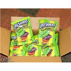 CASE WITH 12 180G PACKS LIFE SAVER SOUR GUMMIES