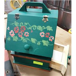 VINTAGE ONION STORAGE BIN