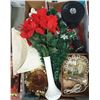 Image 1 : BOX OF ASSORTED CHRISTMAS INCLUDING XMAS TREE 26"