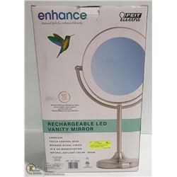 NEW FEIT RECHARGEABLE LED VANITY MIRROR / LIGHT