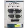 Image 1 : 2 PACK SUNGLASS READERS W/CASE +1.50