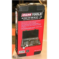 NEW OEMTOOLS 40 PC TAP & DIE SET - SAE