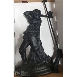 AXEMAN FIREPLACE POKER