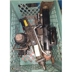 TOTE OF FLOOR JACKS AND TRAILER STAND