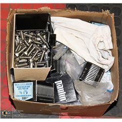 BOX OF ASSORTED HARDWARE