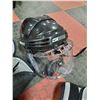 Image 2 : SET OF HOCKEY GEAR, INCLUDES BAUER HELMET, E