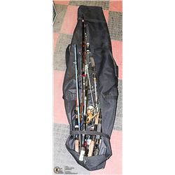 FISHING RODS WITH CASE.