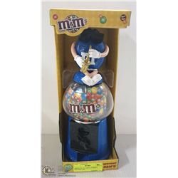 M&M'S BLUE CANDY GUMBALL MACHINE NIB