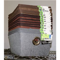 16 NEW FABRIC STORAGE BASKETS   13 X 10 X 7",