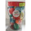 Image 1 : MERRY & BRIGHT FESTIVE BUCKET O' DOG TOY BALLS,
