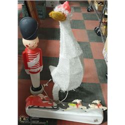 3 CHRISTMAS ORNAMENTS