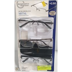 FOSTER GRANT READING GLASSES +2.50