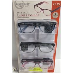 LADIES FORST GRANT READING GLASSES. +1.25