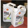 Image 1 : LOT OF TWO 5 LITER SHELL ROTELLA SAE 40 HEAVY DUTY