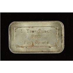 1 TROY OZ .999 FINE SILVER INGOT INTERNATIONAL