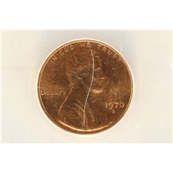 1970-S LARGE DATE LINCOLN CENT ANACS MS64RB