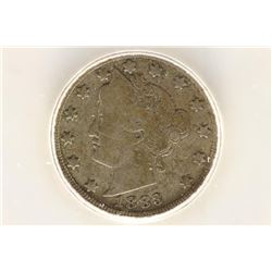 1883 NO CENTS LIBERTY "V" NICKEL ICG VERY GOOD 8